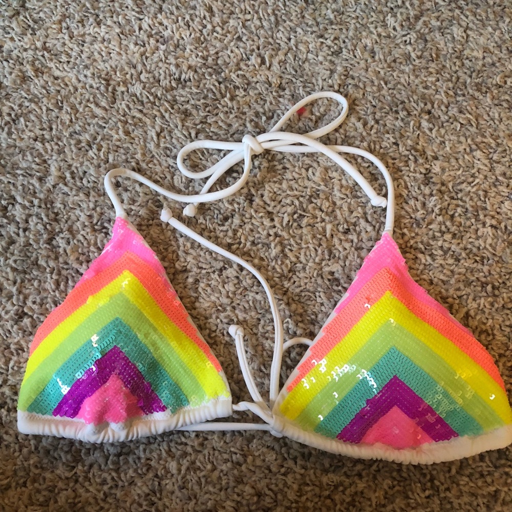 Victoria’s Secret rainbow bikini top